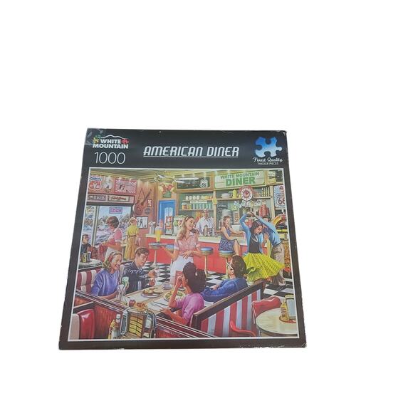 White Mountain American Diner Puzzle 1000 pieces - Picture 2 of 3